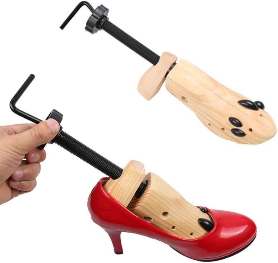 JSEIAJB Women Men Adjustable Boots Expander Shoe Stretcher High Heels Wooden Two Way Bunion Support Rack Shaper