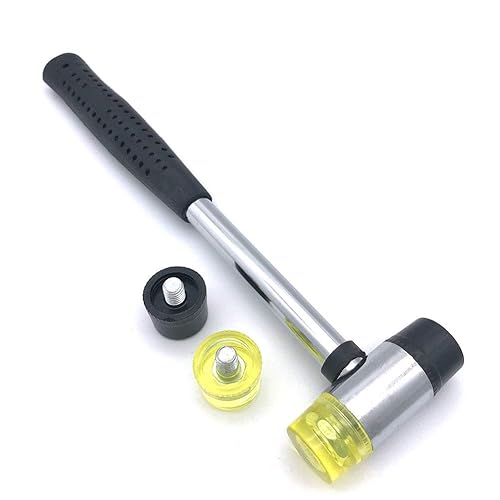 Small Plastic and Rubber Hammer with 2 Head Tip for