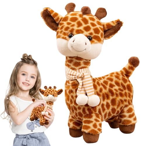 Juguete de Peluche de Jirafa, Muñeca de Peluche de Animales, Regalo de Peluche de Jirafa para Niños, 30cm