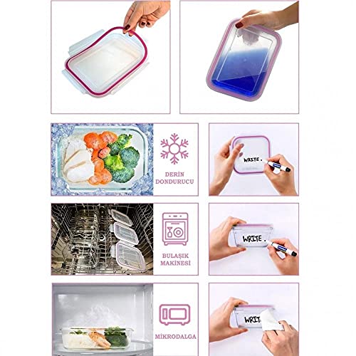 Primanova Glasslock Yuvarlak Plus Cam Saklama Kabı 350 Ml