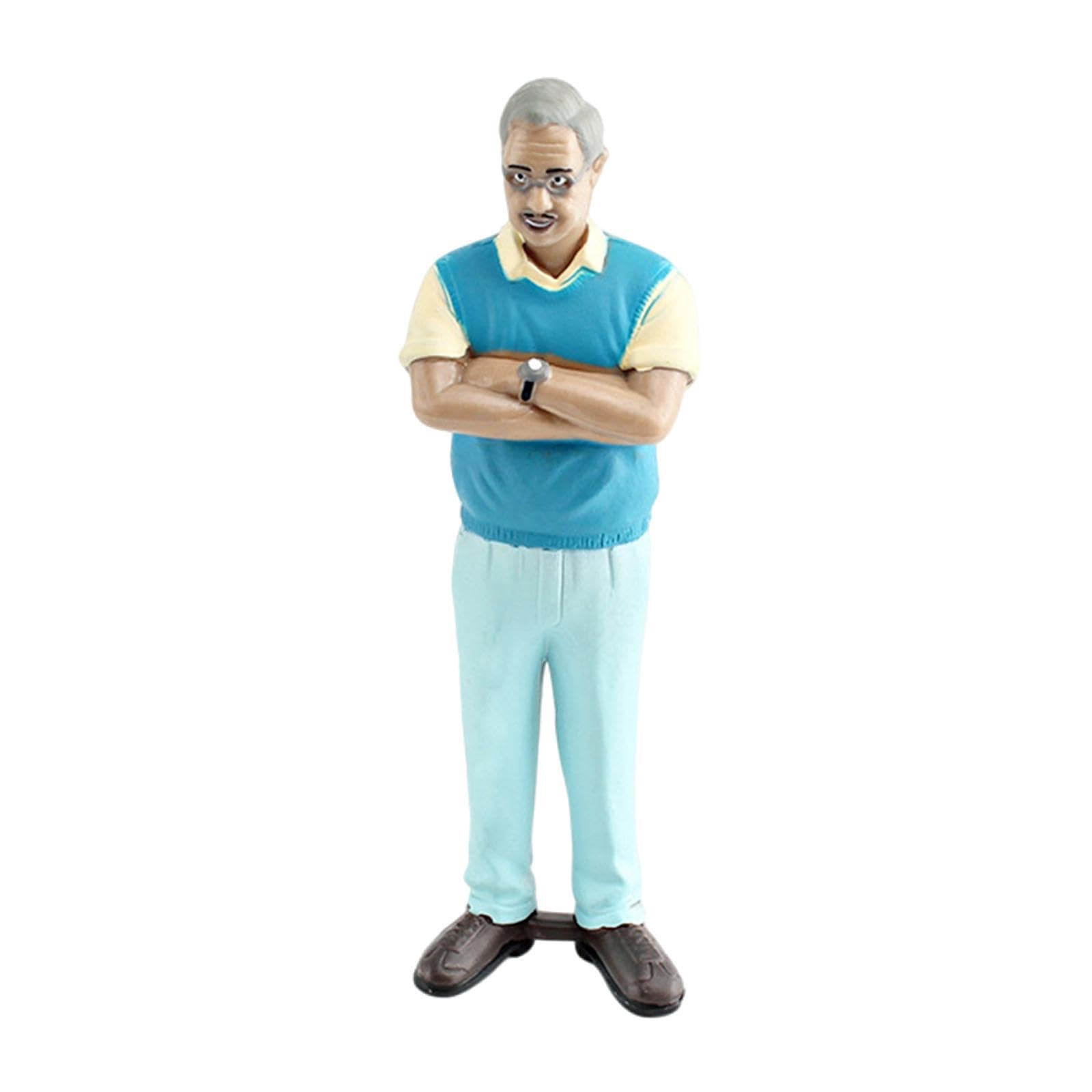 QUXVUIS Miniature People Figurine Character Diorama Figures Stylish Handpainted Tiny Models Scenic Accessories Decorative Miniature People Figurine Character
