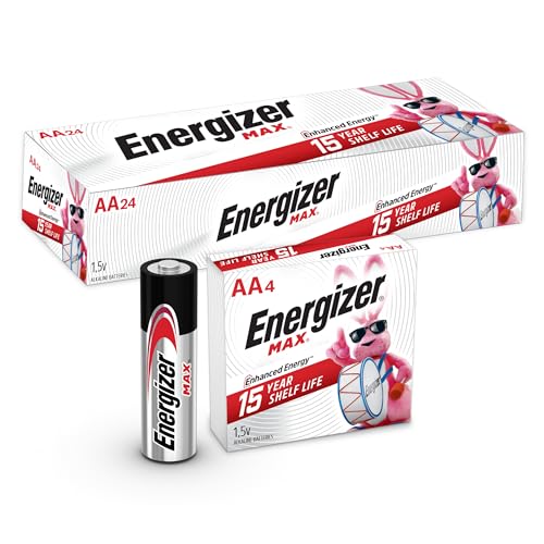 Energizer AA Batteries, MAX Double A Battery Alkaline, 24 Count by Energizer - Used condition - US$17.56