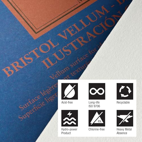 Fabriano Vellum Bristol bloc de papel blanco para tus ilustraciones diarias 4