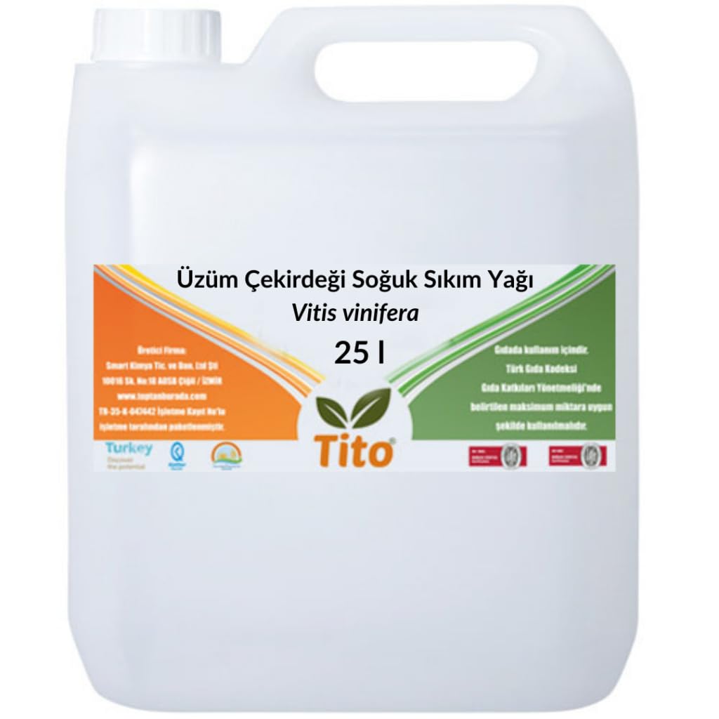 Tito Üzüm Çekirdeği Yağı Soğuk Sıkım 25 litre
