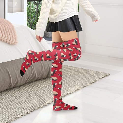 Image of Women's Thigh High Socks Long Over Knee Socks Thick Leg Warm Boot Stockings