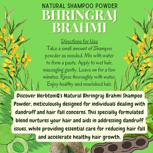 HerbtoniQ Bhringraj Brahmi Shampoo Powder 500g - Image 6