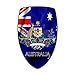 Past Time Signs PS283 Australia Shield Custom Metal Shape Sign