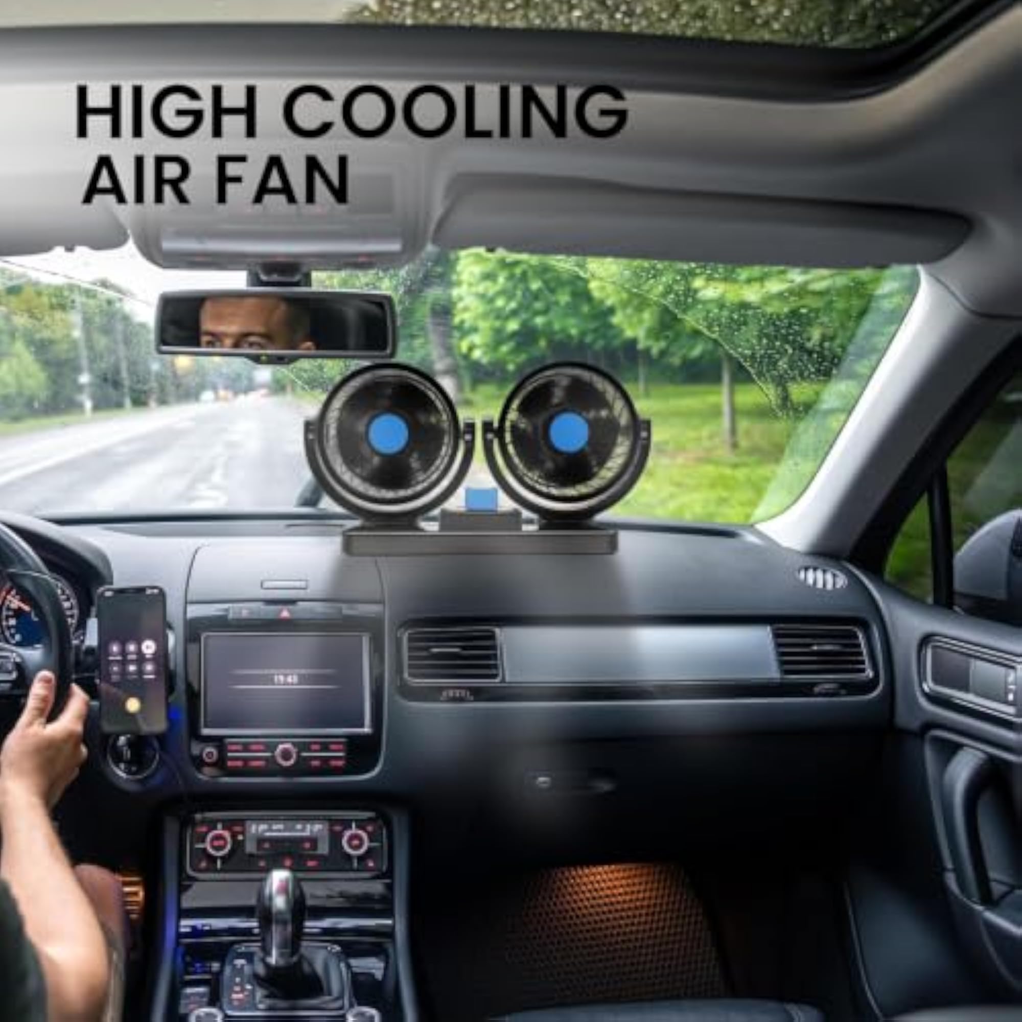 12V DC Electric Car Fan for Dashboard