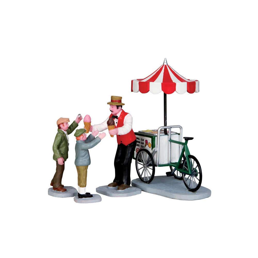 LemaxIce Cream Seller - Ice Cream Paper, Set of 4 Code 32139