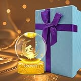 Wunderbare Mondfeen-Heimdecoration: Diese Mondfee-Kristallkugel kann nicht nur als Geschenk verwendet werden, sondern auch als schöne Heimdekoration, Sie können sie auf den Tisch, Wandregal, Kamin stellen. Es ist eine gute Wahl für Party-Dekoration oder das Hinzufügen einer gemütlichen Atmosphäre in Ihrem Haus. Es kann ein warmes Nachtlicht sein.