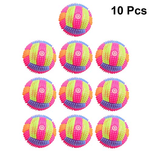 TOYANDONA 10 peças de mini voleibol, bolas de vôlei, bolas interativas com diâmetro de 6,5 cm