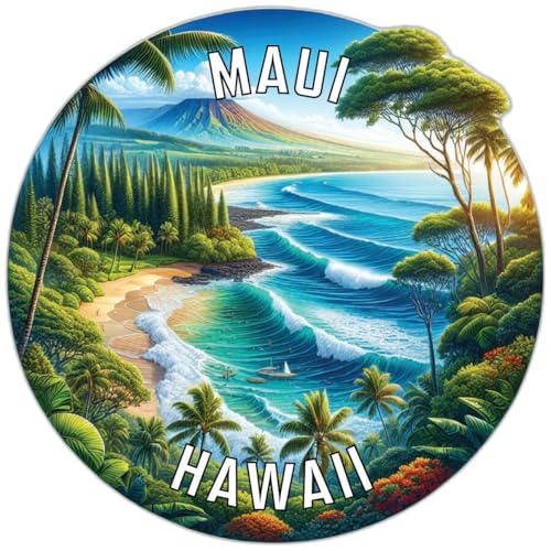 Imán decorativo souvenir Maui Hawaii 2 pulgadas