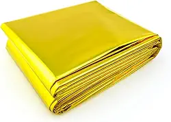 Cobertor Manta Térmica Isolante Emergência Resgate Frios Extremos Acampamento Trilhas Aventuras 1,60cm X 2,10cm