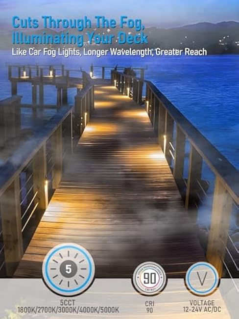 LEONLITE LED Deck Lights 5W 2700K Soft White Oil Rubbed Bronze