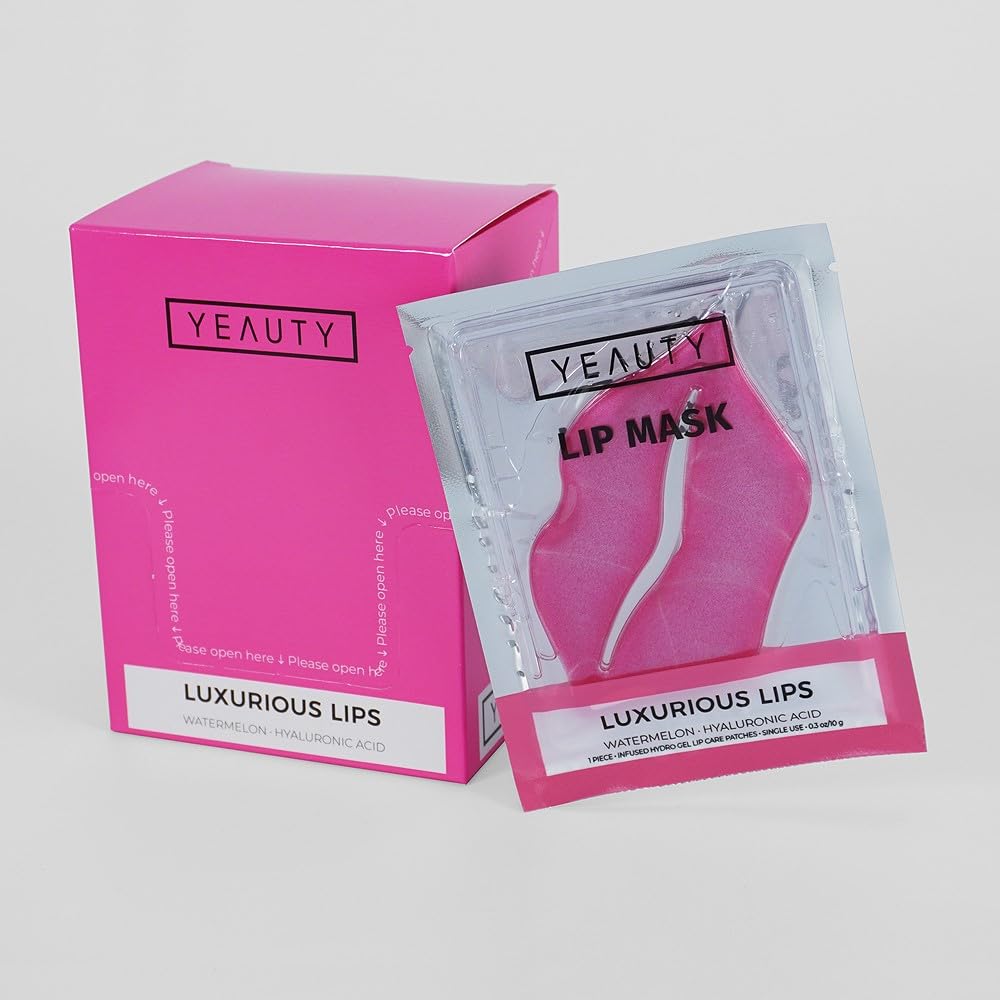 pack of 25 Luxurious Lips, Lip Mask, Pink, 1 Count 