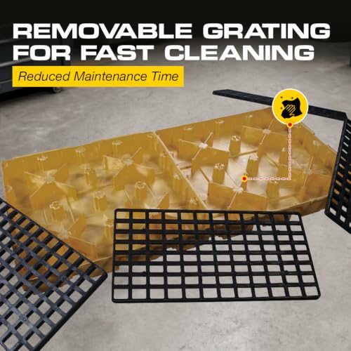 Image of Eagle 8 Drum Spill Containment Pallet with Forklift Pockets, Yellow