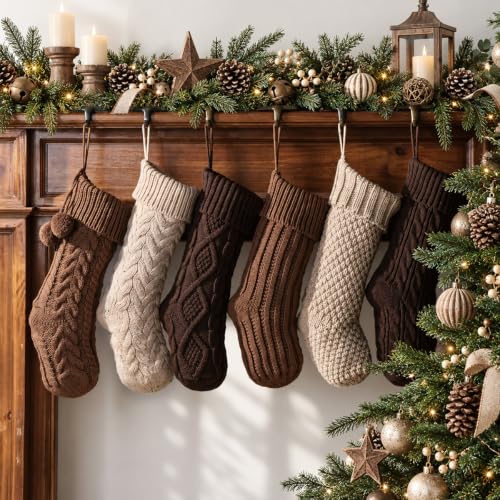 Pawliss 18 Inch Christmas Stockings, Set of...