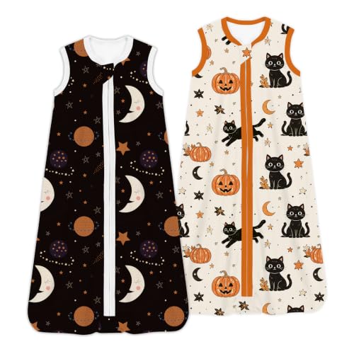Image of Toddler Sleep Sacks 2T-3T-4T, 0.5 TOG Light Summer Wearable Blankets, Extra Long XL Sleeping Bags, 2 Pack