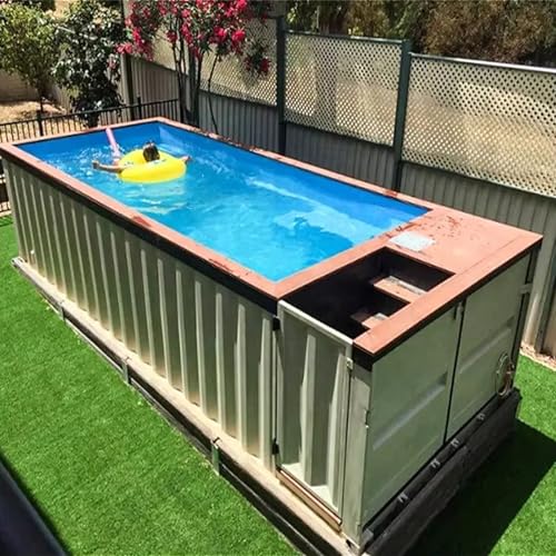 Casa de deportes acuáticos 6.1 m 12.2 m Frp Prefab Outdoor Family Container Fiberglass Swimming Pool House