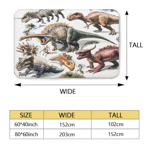 Alfombra decorativa de cocina y balcón con paisaje de animales 3
