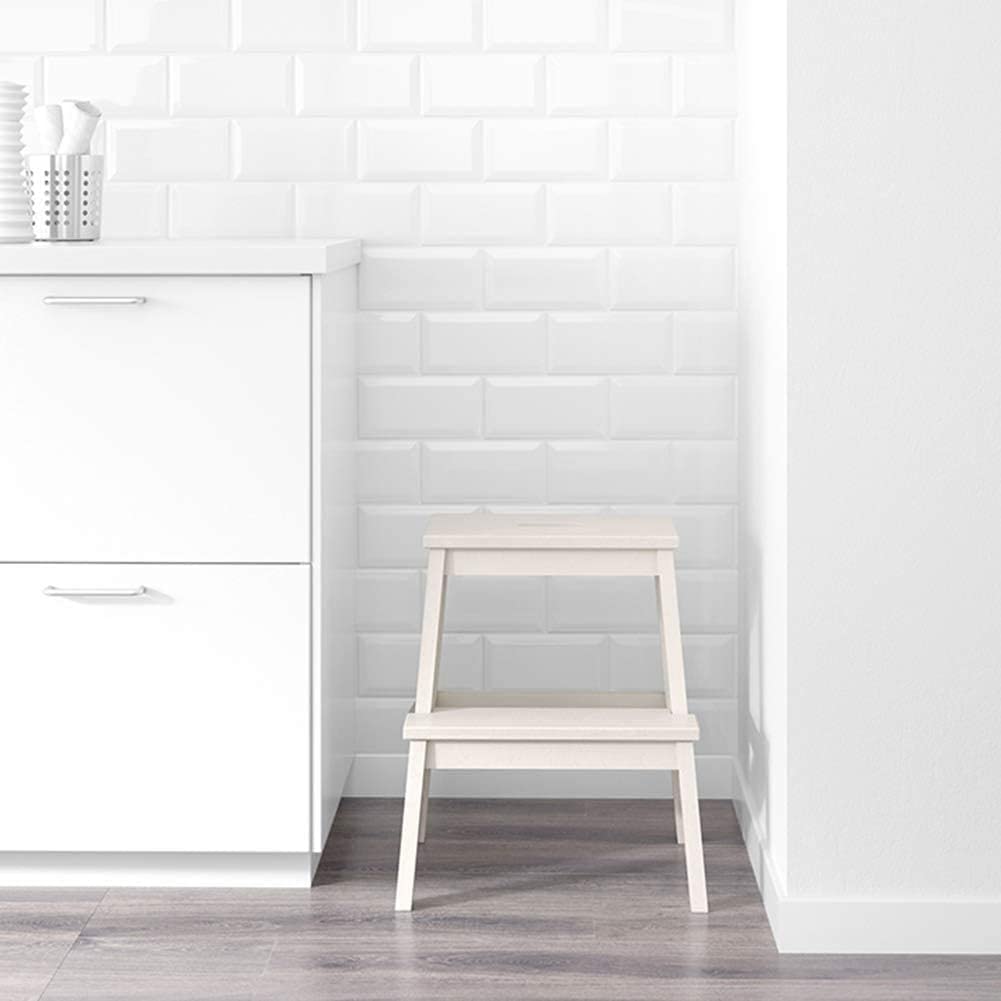 Taburete de Escalada para Interiores, taburetes, Taburete de Madera Maciza, Taburete para cambiarse de Zapatos en casa, Taburete Alto y bajo, Escalera de Madera, Taburete de 2 peld