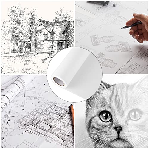 Tracing Paper Roll, 17 Inch X 55 Yards White Trace Paper Translucent Clear Tracing Paper For Drawing Tracing Sewing Pattern Paper For Dress Making #TOP6