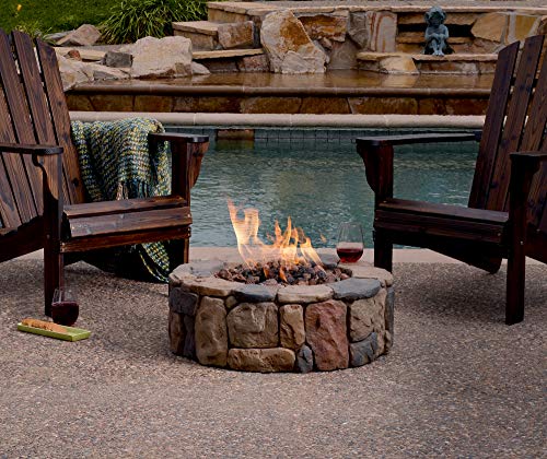 Bond Manufacturing B66600 S-66600-A Bond 66600 Petra Gas Fire Pit, Height: 13&Quot, Faux-Stone #TOP1