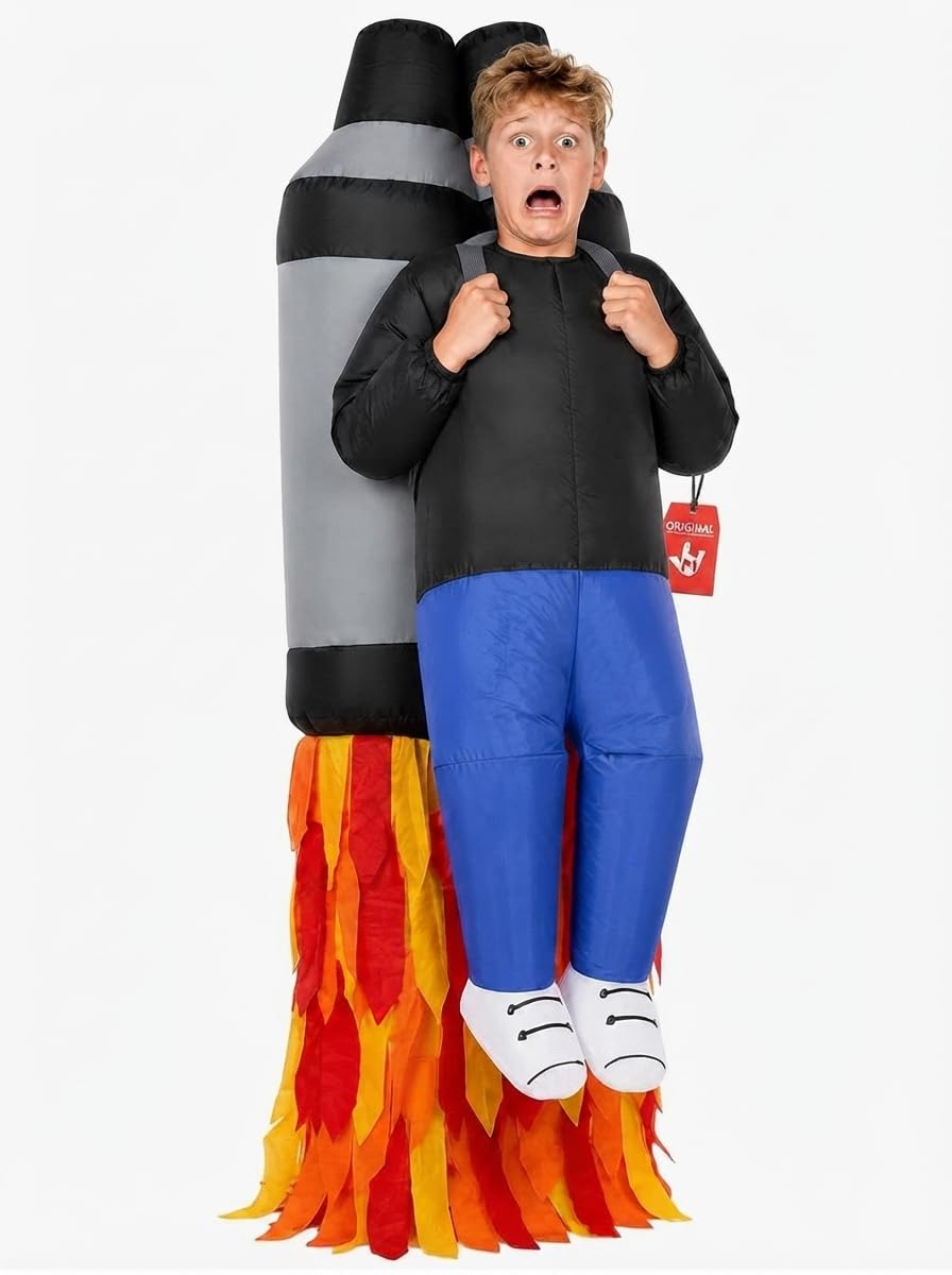 Morph Deguisement Astronaute Gonflable Enfant, Costume Halloween Enfant