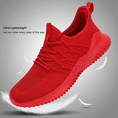 Image of Socviis Mens Slip On Running Shoes Athletic Walking Trainers Lightweight Breathable Mesh Tennis Sneakers