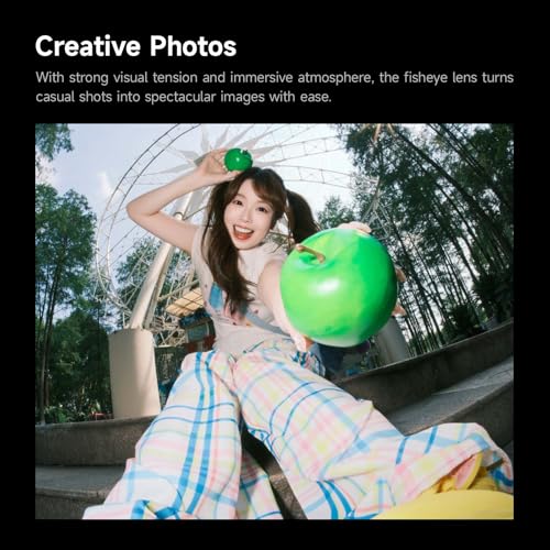 Image of Brightin Star 7.5mm F2.8 IV Fisheye Lens for Micro 4 /3 Mount Mirrorless Cameras, Manual Focus Prime APS-C Lens Fit for G7, GX85, GX9, G95, GH5, GH6, G100, G9