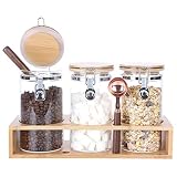 Capacidad: 1200 ml Jarra de vidrio: 10 cm (Diámetr) x19,3 cm (Altura). Marco de bambú：35.7cm x 12 cm x 7 cm