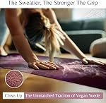 𝑯𝑰𝑮𝑯𝑻𝑶𝑷 Yoga Mat with Strap Non-Slip 6mm Thick, Premium Suede & TPE Tree-of-Life Root Chakra Design (72”x24”) Yoga, Hot Yoga, Pilates and Sweaty Workout