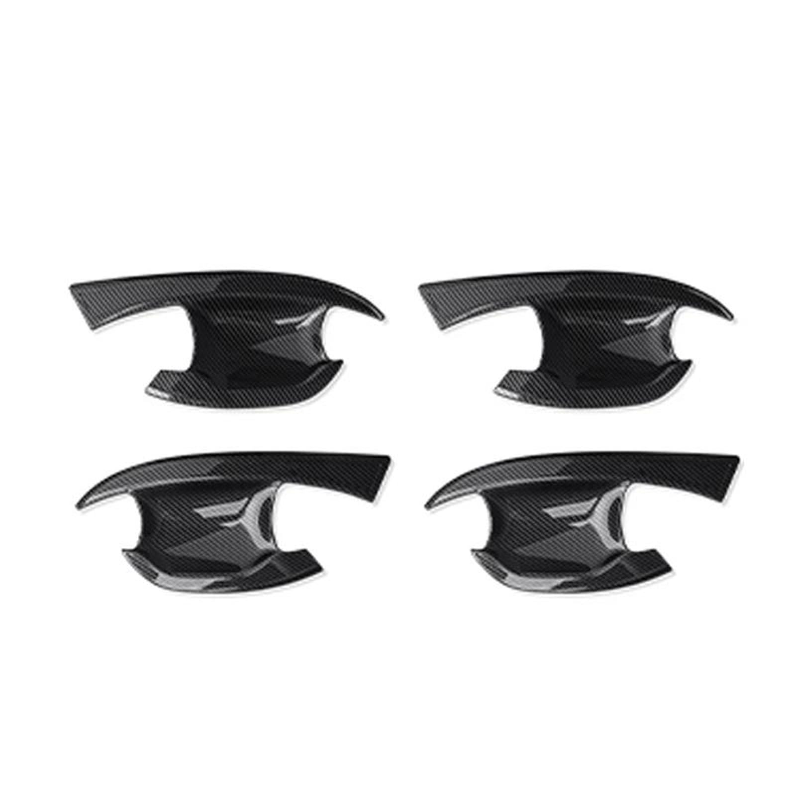 KJHOPY 4 Sets Car Interior and Exterior Door Cup Trim Accessories for Kia for Sportage NQ5 2023-2026(Style 2)