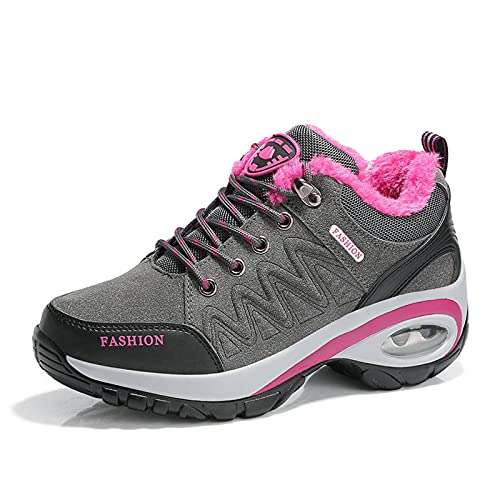 Sapatos de caminhada femininos da moda, antiderrapantes, resistentes ao desgaste, respiráveis, aumen