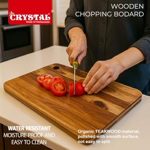 Image of Crystal Extra Large Teak Wood Chopping Board