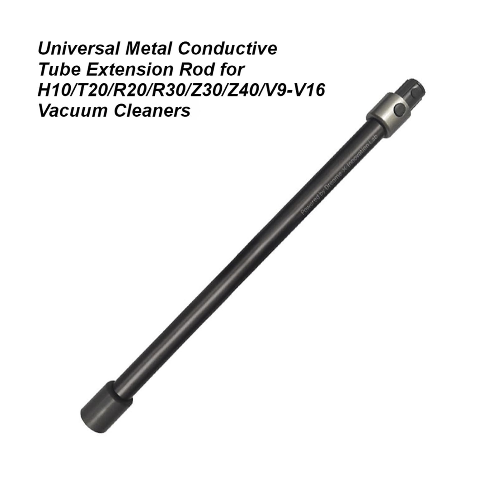Varilla De Extensión De Tubo Conductor De Metal Universal, Compatible Con Aspiradoras Dreame,H10 / T20 / R20 R30 Z30 Z40 V9-V16(A-Black)