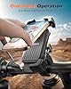 SUPERONE Bike Phone Holder, [1s Lock] Motorcycle Phone Mount, [Anti-Shake] Handlebar Cell Phone Clamp, Scooter Phone Clip for Handlebars with Diameters 0.65-1.2 in, Suitable for 4.7-7.2 in Phones #1