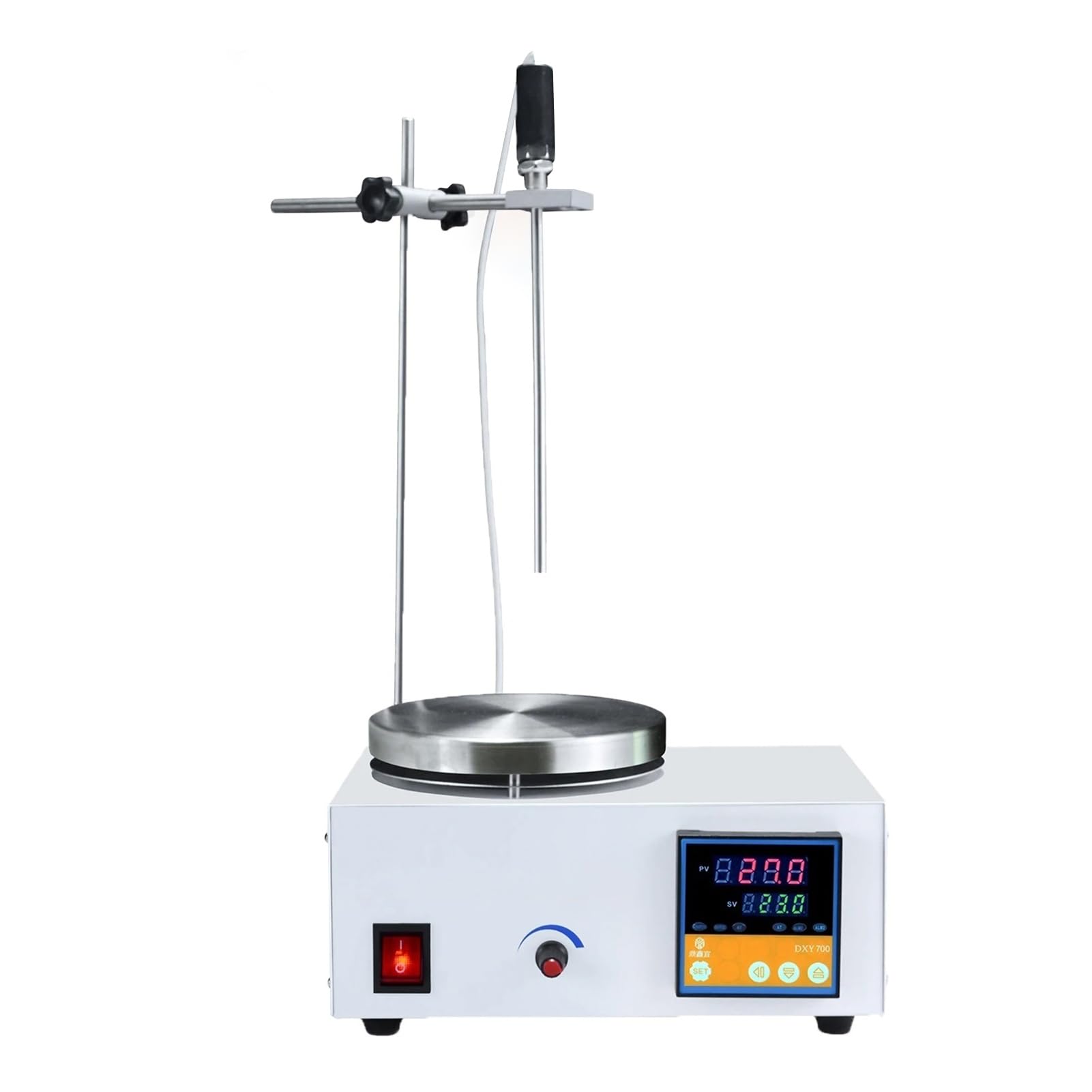 Agitatore magnetico per riscaldamento, miscelatore magnetico da laboratorio da 0 a 2500 giri/min, con piastra riscaldante digitale a LED, display della temperatura, miscelatore magnetico per
