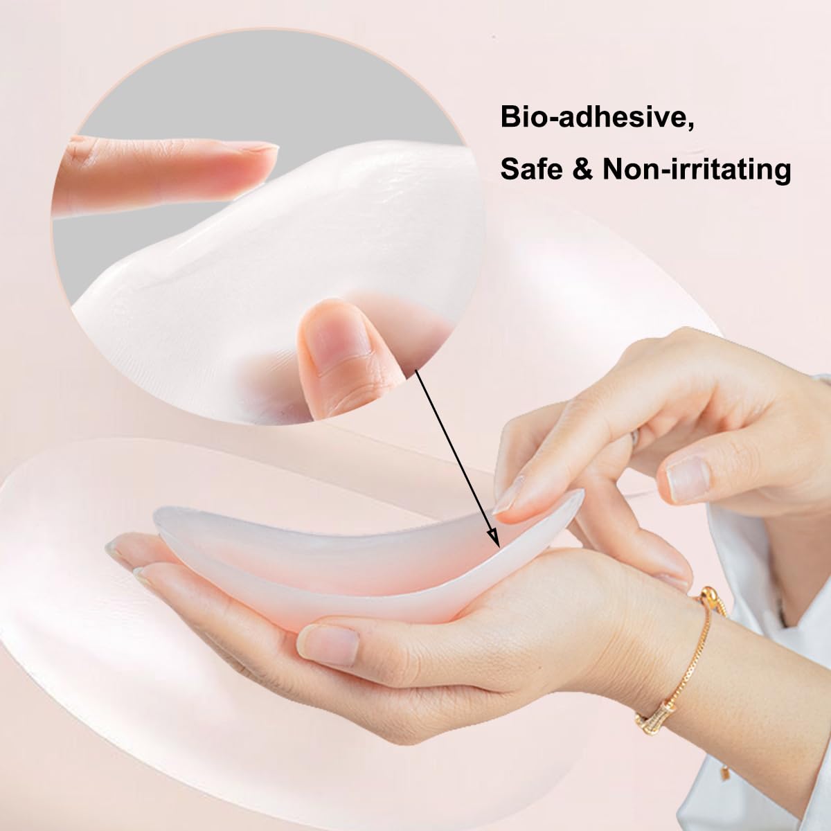 4 Pair Sholder Pads Ultra Silicone ShoulderPads for Womens Clothing, Invisible Anti-Slip Shoulder Push-up Pads Reusable Natural Shoulder-Enhancer Sticky Pad for Formal, Casual and Active wear - Image 5