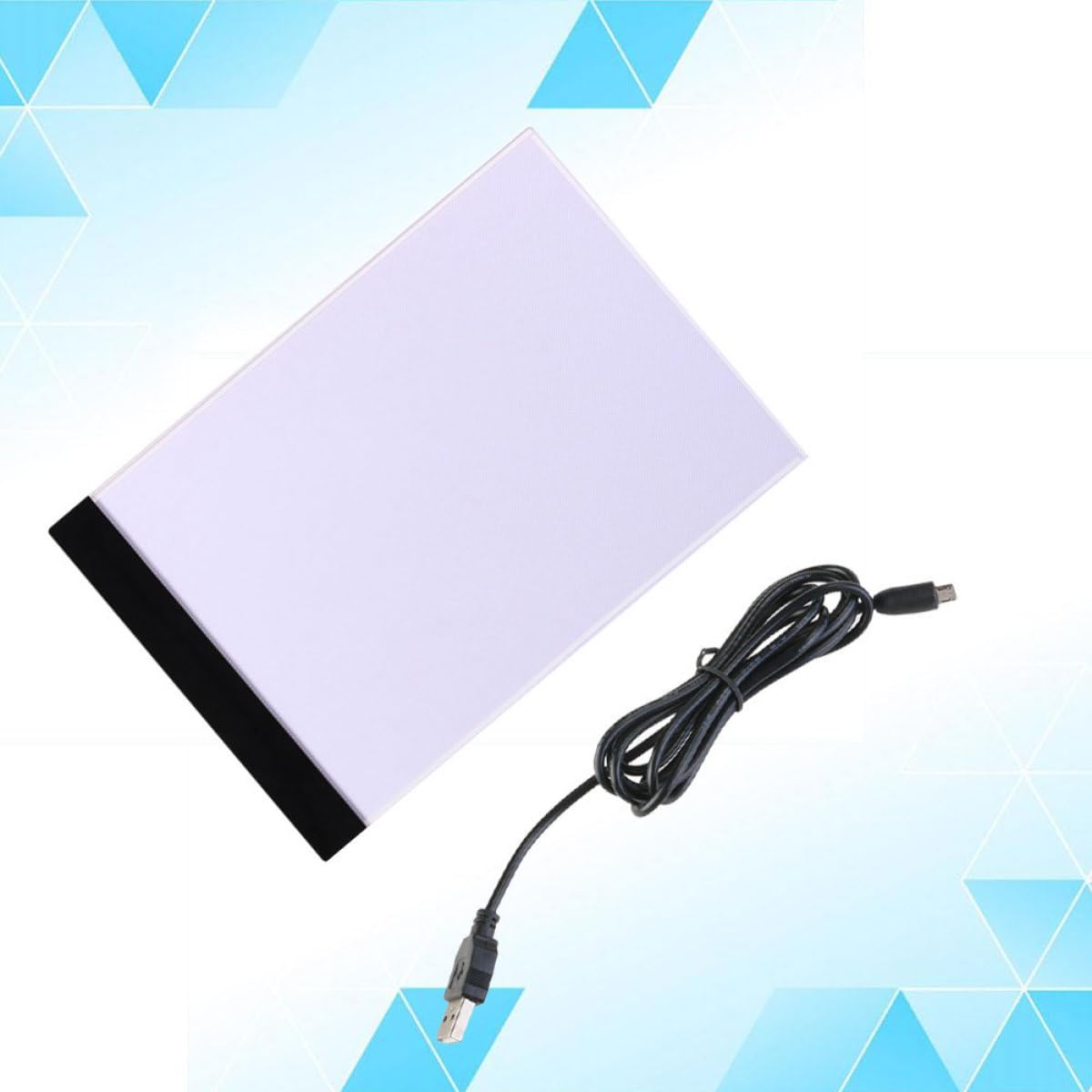 SOESFOUFU Mesa de Luz Fácil de Transportar y Almacenar A4 Acrílico con Tablero de Copia LED Blanco con Cable USB Adecuado para Práctica de Pintura Profesional