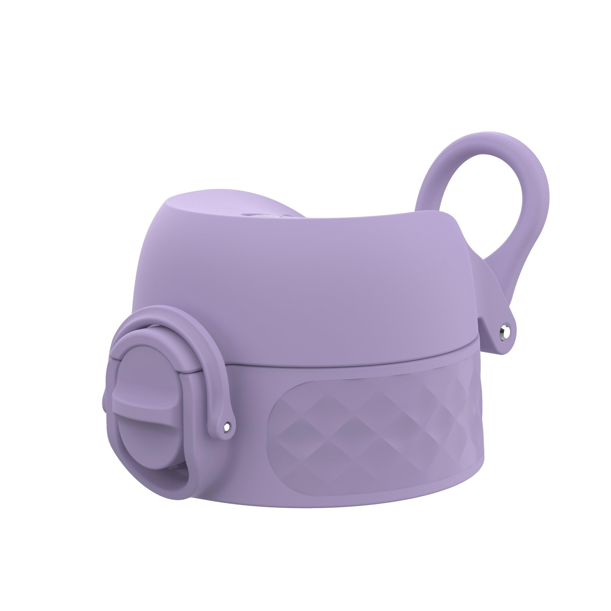 ION8 Leak Proof Replacement OneTouch 2.0 Water Bottle Lid, Leak Proof, Easy to Open, Secure Lock, Dishwasher Safe, BPA Free, Hygienic Flip Cover, Carry Handle, Easy Clean, Small, Light Purple — image 1