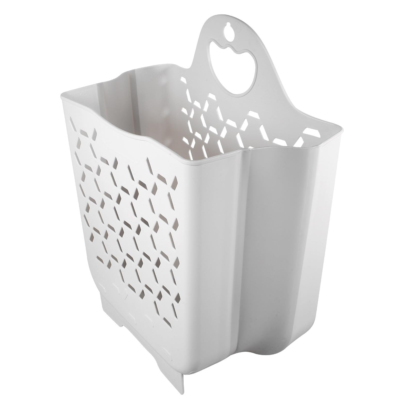 Panier à linge pliable mural pour optimiser la salle de bain