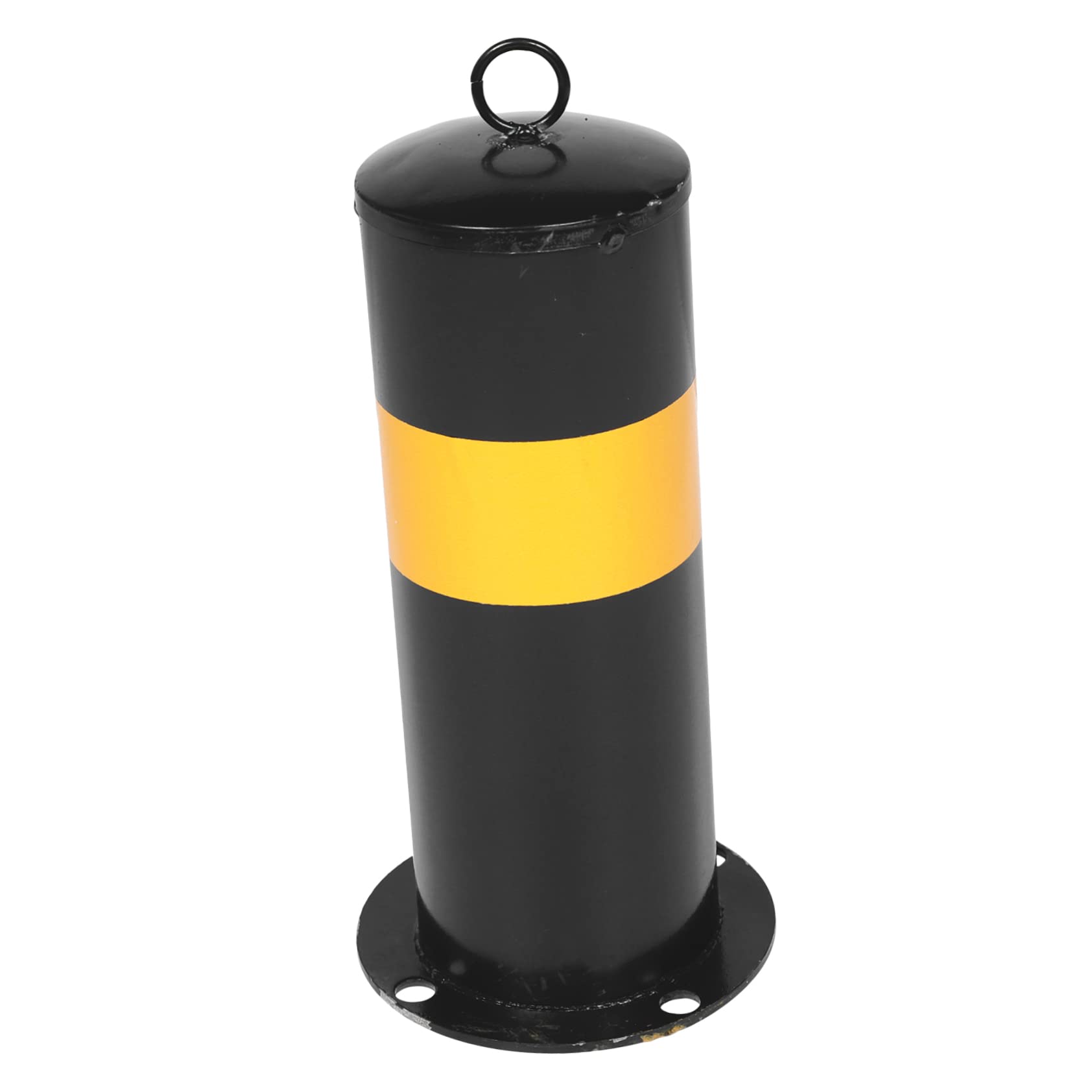Bolardo de Acero Negro para Protección Vial y Control de Acceso | Interior, Exterior, Empresas, Municipios, Diseño Profesional, Carreteras, Almacenes, Uso Industrial