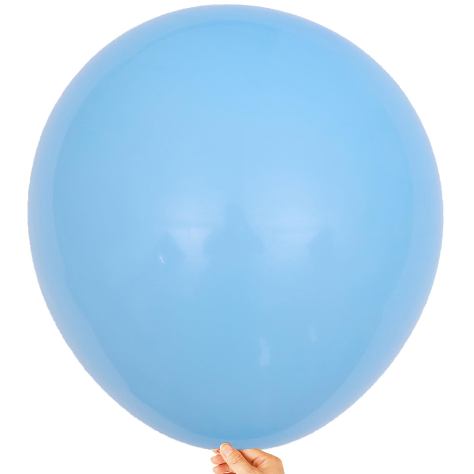 KALOR 18 Inch Light Blue Balloons, 10 Pcs Matte Latex Balloons Big Round Balloons for Wedding, Baby Shower, Birthday Party and Event Decoration
