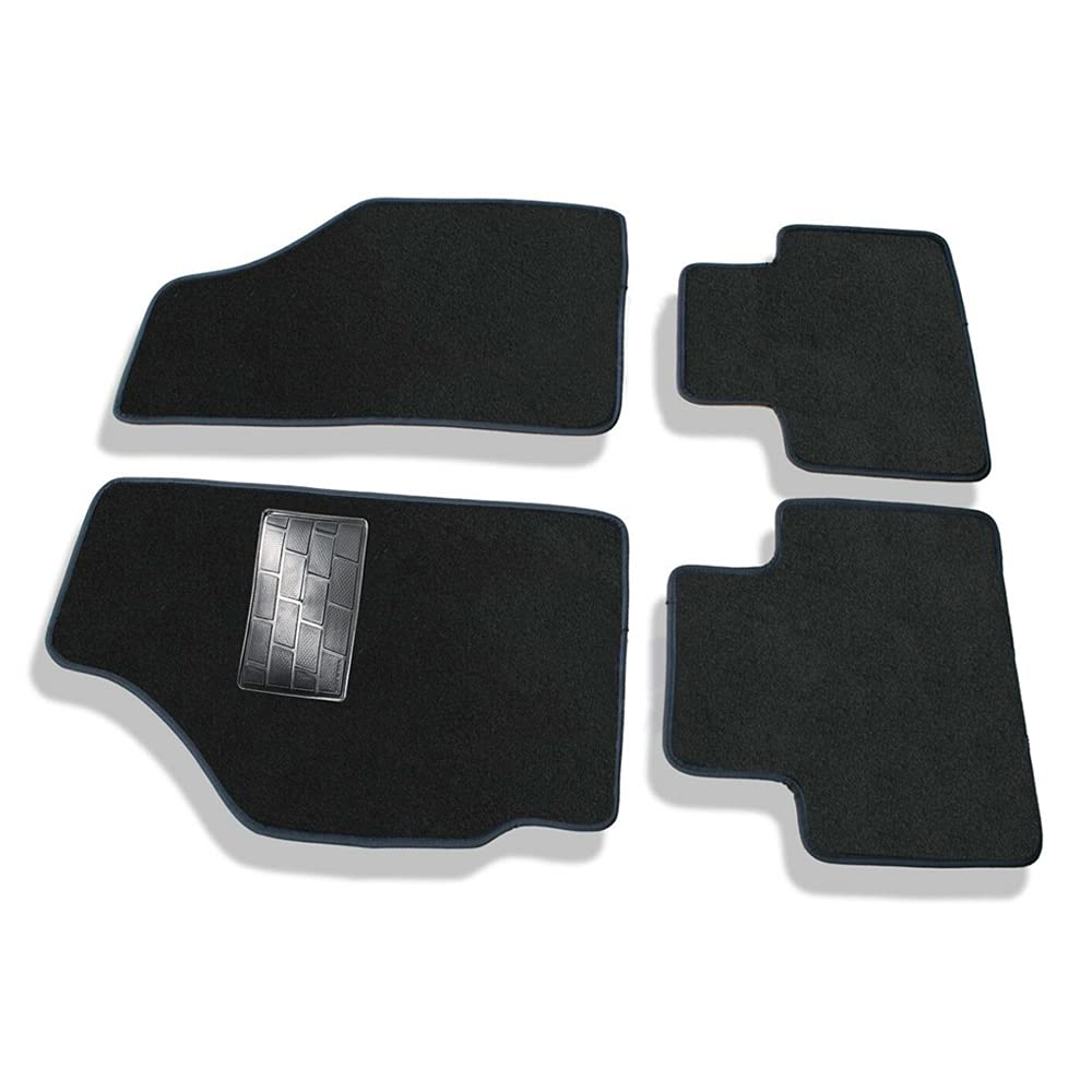 Tappetini Auto Su Misura In Moquette Antiscivolo – Compatibili Con Grande Punto 2005-2012 (Set Nero)