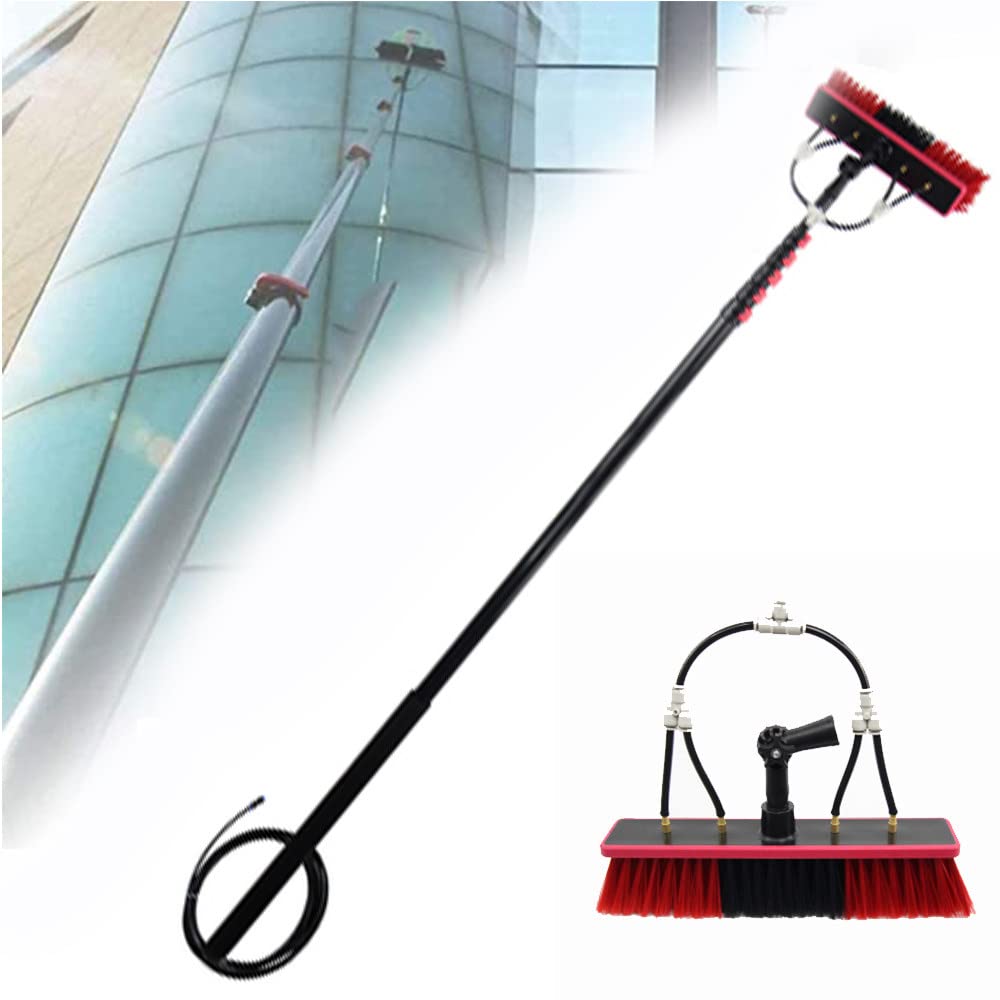Matériel de nettoyage rétractable pour vitres de grande hauteur et toit de balcon