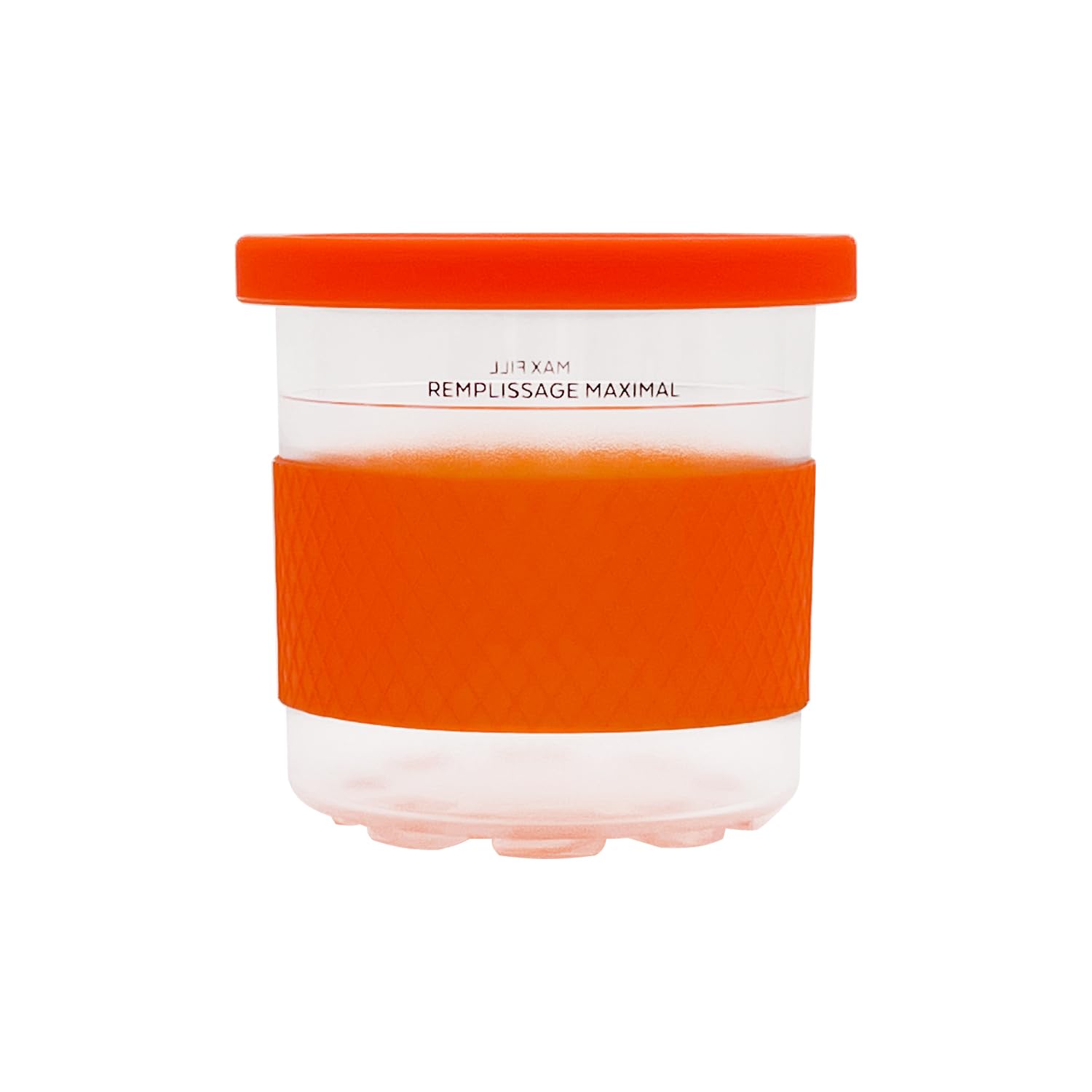 Ice Creami Pints 4 Pack, Compatible with NC299AMZ & NC300s Series Creami Ice Cream Makers, Genuine Ninja Pint, BPA-Free & Dishwasher Safe, Color Lids (Orange/blue/green/coffee)