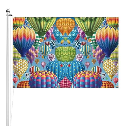 Bannière amusante montgolfière extérieur grand drapeau jardin et cour