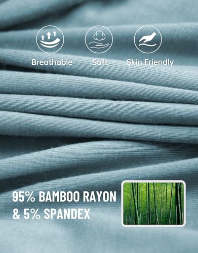 COLORFULLEAF Men's Boxer Briefs Underwea Soft Rayon Made From Bamboo Boxer Briefs for Men with 3-D Pouch Open Fly2