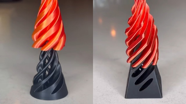 3D-geprinte roterende spiraalkegel fidgetspeeltje onmogelijke piramide passthrough sculptuur doorgang piramide plezier angst stress verlichting speelgoed voor thuiskantoor bureau decor souvenir (rood 3D-geprinte roterende spiraalkegel fidgetspeeltje onmogelijke piramide passthrough sculptuur doorgang piramide plezier angst stress verlichting speelgoed voor thuiskantoor bureau decor souvenir (rood